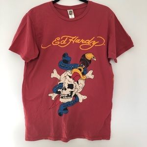 Ed Hardy - Death or Glory T-Shirt - Size L